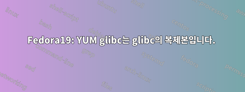 Fedora19: YUM glibc는 glibc의 복제본입니다.