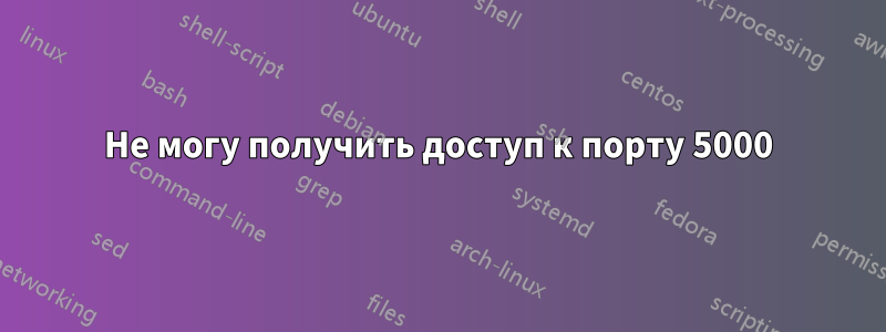 Не могу получить доступ к порту 5000