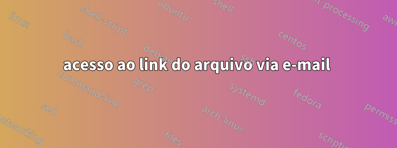 acesso ao link do arquivo via e-mail