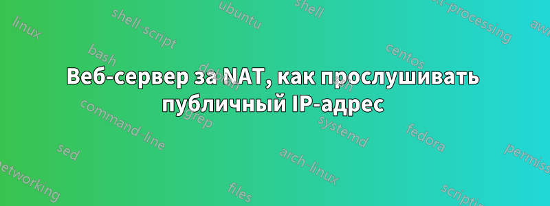 Веб-сервер за NAT, как прослушивать публичный IP-адрес