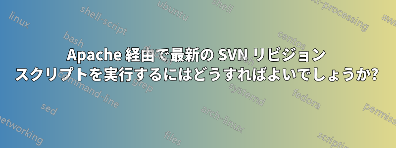 Apache 経由で最新の SVN リビジョン スクリプトを実行するにはどうすればよいでしょうか?