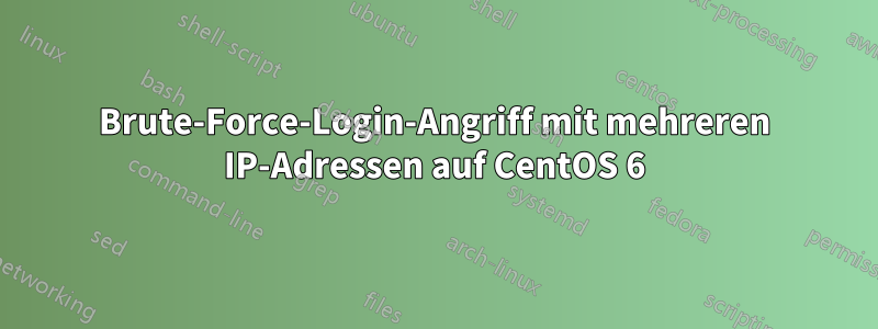 Brute-Force-Login-Angriff mit mehreren IP-Adressen auf CentOS 6