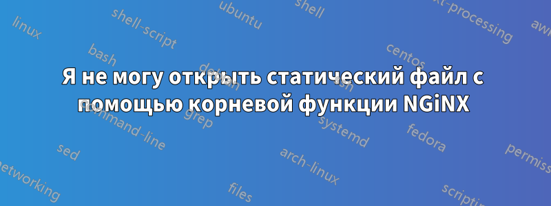 Я не могу открыть статический файл с помощью корневой функции NGiNX