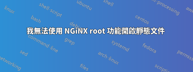 我無法使用 NGiNX root 功能開啟靜態文件