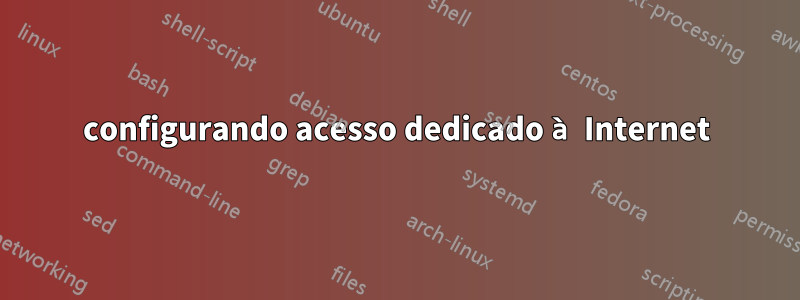 configurando acesso dedicado à Internet