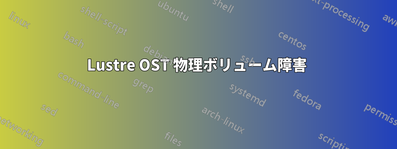 Lustre OST 物理ボリューム障害