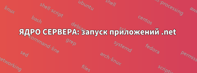 ЯДРО СЕРВЕРА: запуск приложений .net