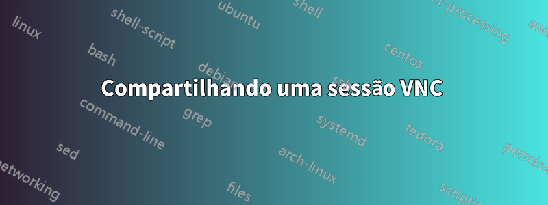 Compartilhando uma sessão VNC