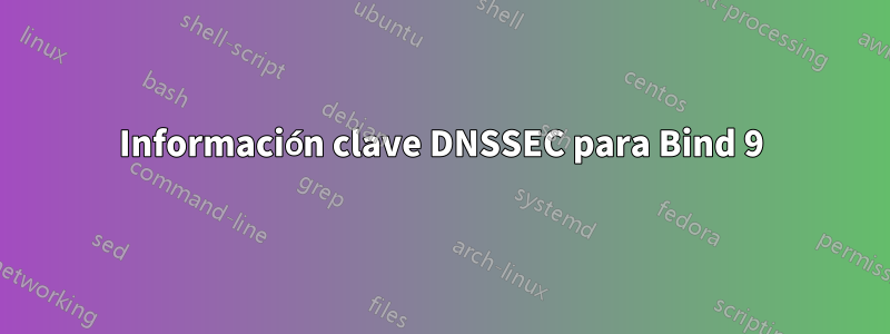 Información clave DNSSEC para Bind 9