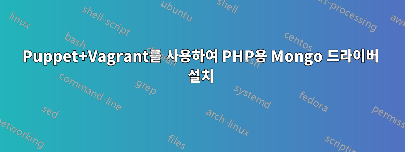 Puppet+Vagrant를 사용하여 PHP용 Mongo 드라이버 설치