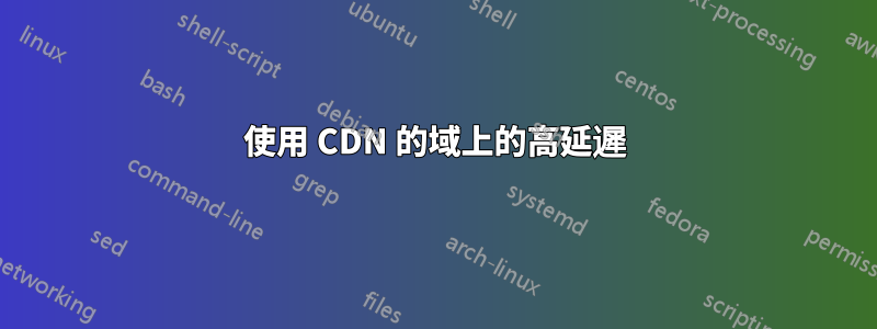 使用 CDN 的域上的高延遲