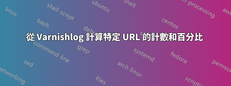 從 Varnishlog 計算特定 URL 的計數和百分比