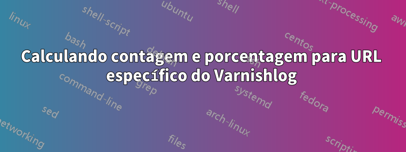 Calculando contagem e porcentagem para URL específico do Varnishlog