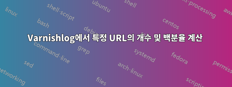 Varnishlog에서 특정 URL의 개수 및 백분율 계산