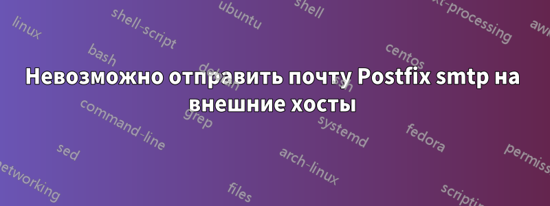 Невозможно отправить почту Postfix smtp на внешние хосты