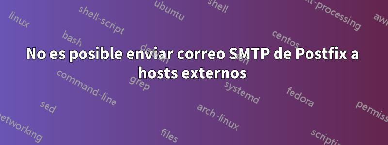 No es posible enviar correo SMTP de Postfix a hosts externos