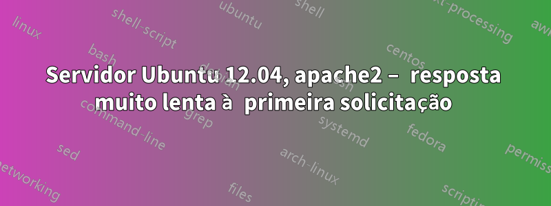 Servidor Ubuntu 12.04, apache2 – resposta muito lenta à primeira solicitação