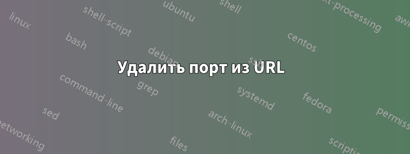 Удалить порт из URL 