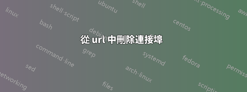 從 url 中刪除連接埠 