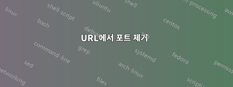 URL에서 포트 제거 