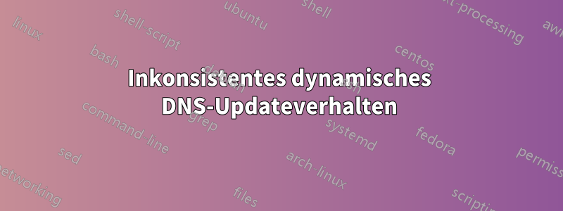 Inkonsistentes dynamisches DNS-Updateverhalten