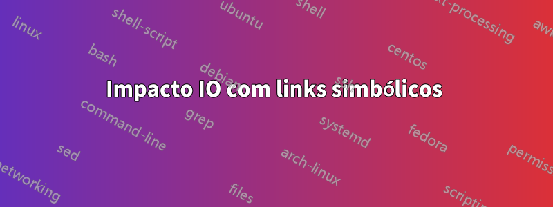 Impacto IO com links simbólicos