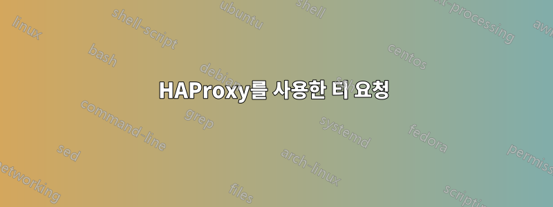 HAProxy를 사용한 티 요청