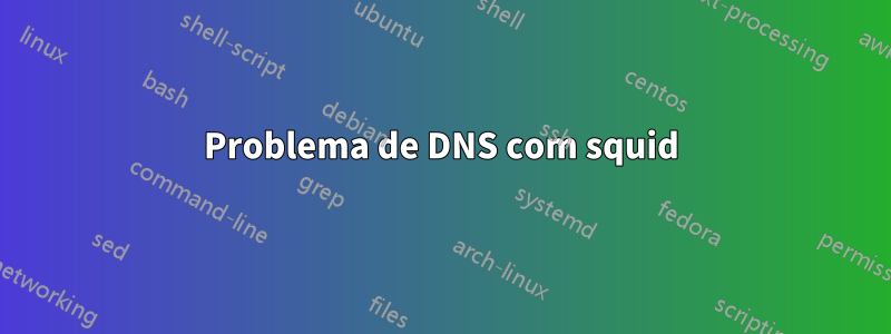 Problema de DNS com squid