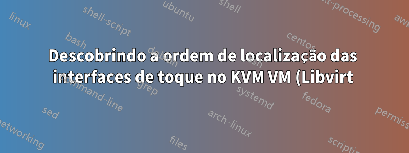 Descobrindo a ordem de localização das interfaces de toque no KVM VM (Libvirt)