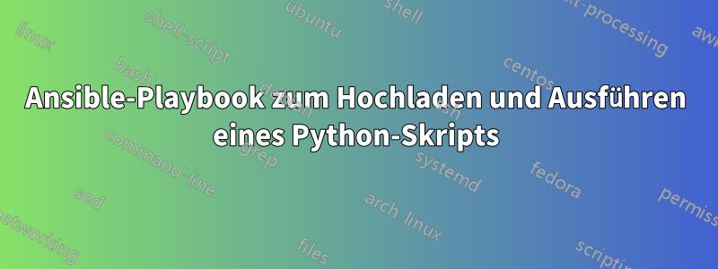 Ansible-Playbook zum Hochladen und Ausführen eines Python-Skripts