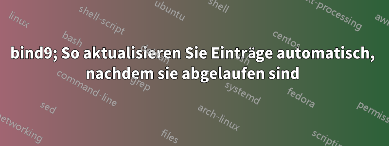 bind9; So aktualisieren Sie Einträge automatisch, nachdem sie abgelaufen sind