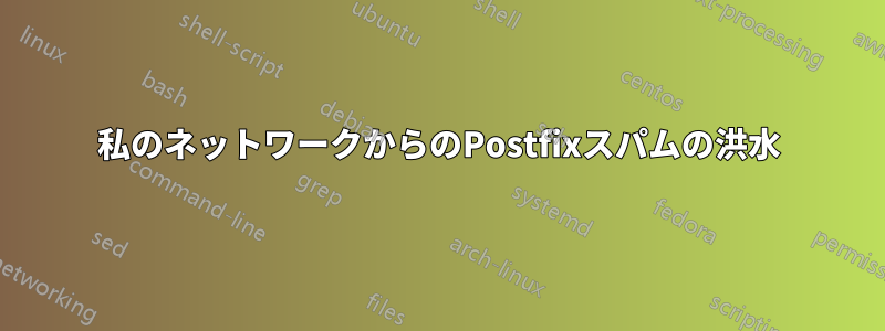 私のネットワークからのPostfixスパムの洪水