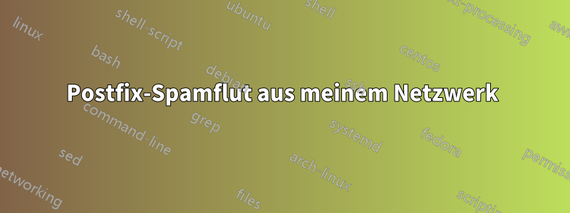 Postfix-Spamflut aus meinem Netzwerk