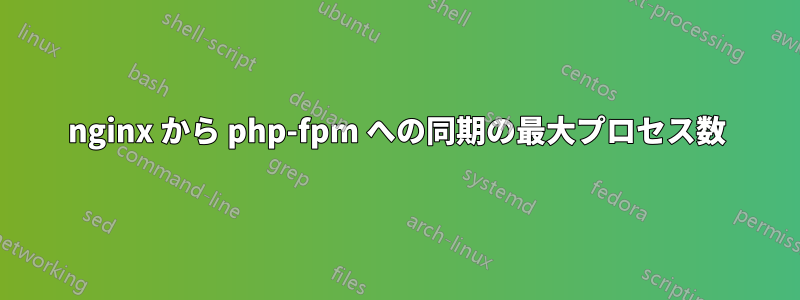 nginx から php-fpm への同期の最大プロセス数