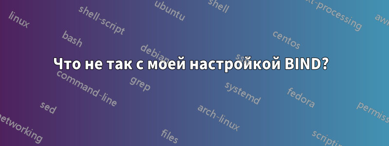 Что не так с моей настройкой BIND? 