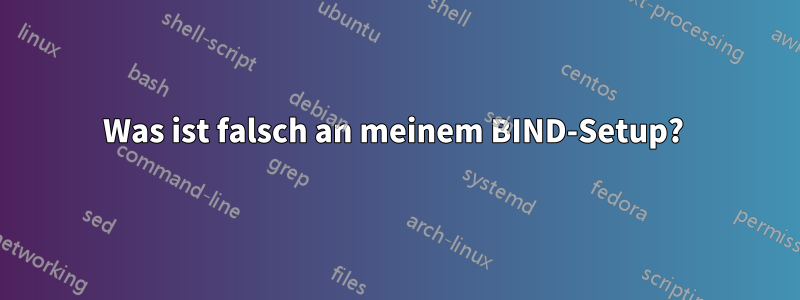 Was ist falsch an meinem BIND-Setup? 