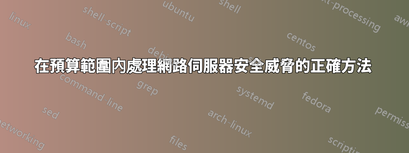 在預算範圍內處理網路伺服器安全威脅的正確方法