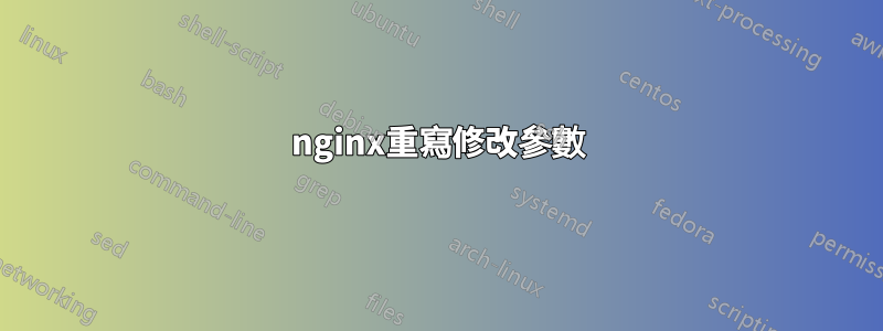 nginx重寫修改參數