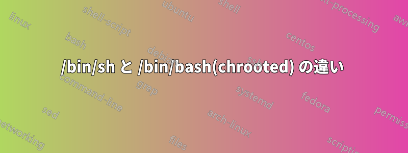 /bin/sh と /bin/bash(chrooted) の違い