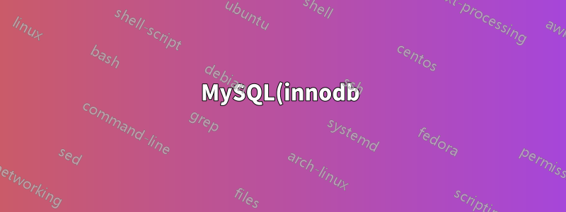 MySQL(innodb)은 항상 큰 ORDER BY 문에서 충돌합니다.