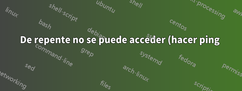De repente no se puede acceder (hacer ping) al servidor remoto en un sitio remoto