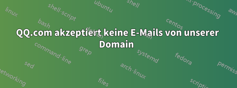 QQ.com akzeptiert keine E-Mails von unserer Domain 