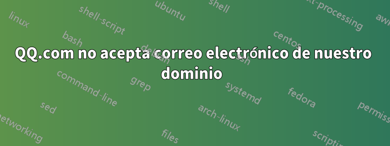 QQ.com no acepta correo electrónico de nuestro dominio 