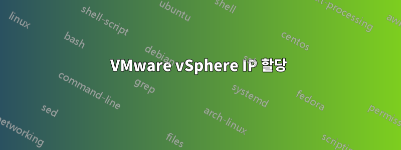 VMware vSphere IP 할당