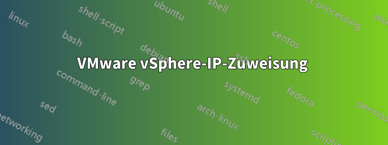 VMware vSphere-IP-Zuweisung