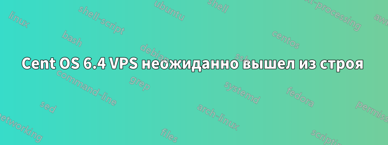 Cent OS 6.4 VPS неожиданно вышел из строя