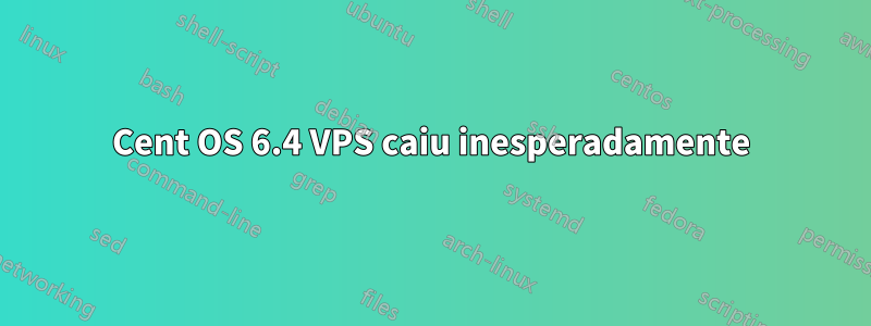 Cent OS 6.4 VPS caiu inesperadamente