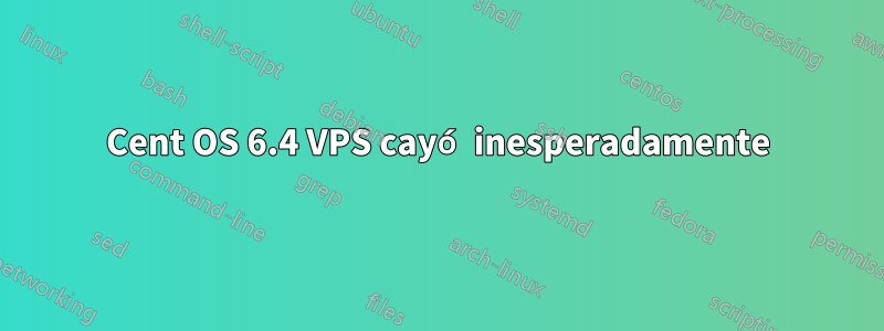 Cent OS 6.4 VPS cayó inesperadamente