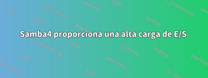 Samba4 proporciona una alta carga de E/S