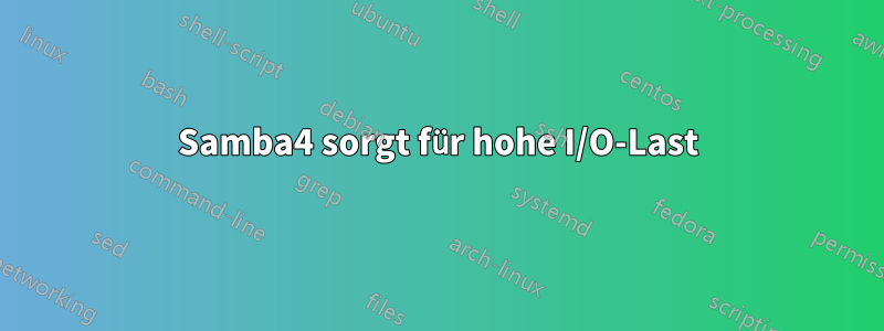 Samba4 sorgt für hohe I/O-Last